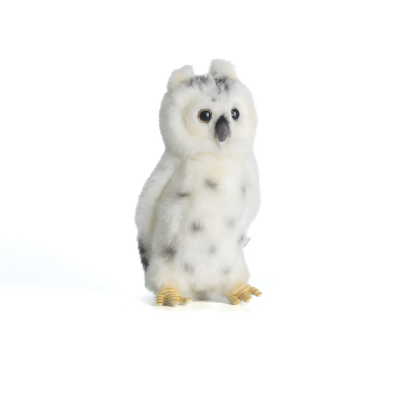 Hansa 6155-Snowy Owl 18 cm - ตุ๊กตา - วัสดุอีโค ขาว