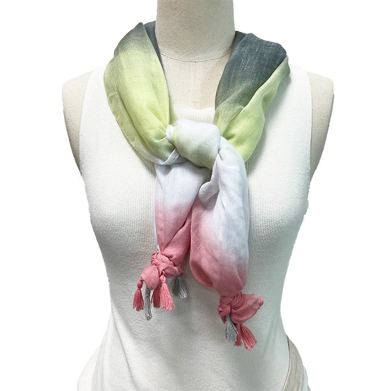 時尚絲巾披肩~冷氣房必備隨身物品雪紗袋收納 - 絲巾 - 其他人造纖維 