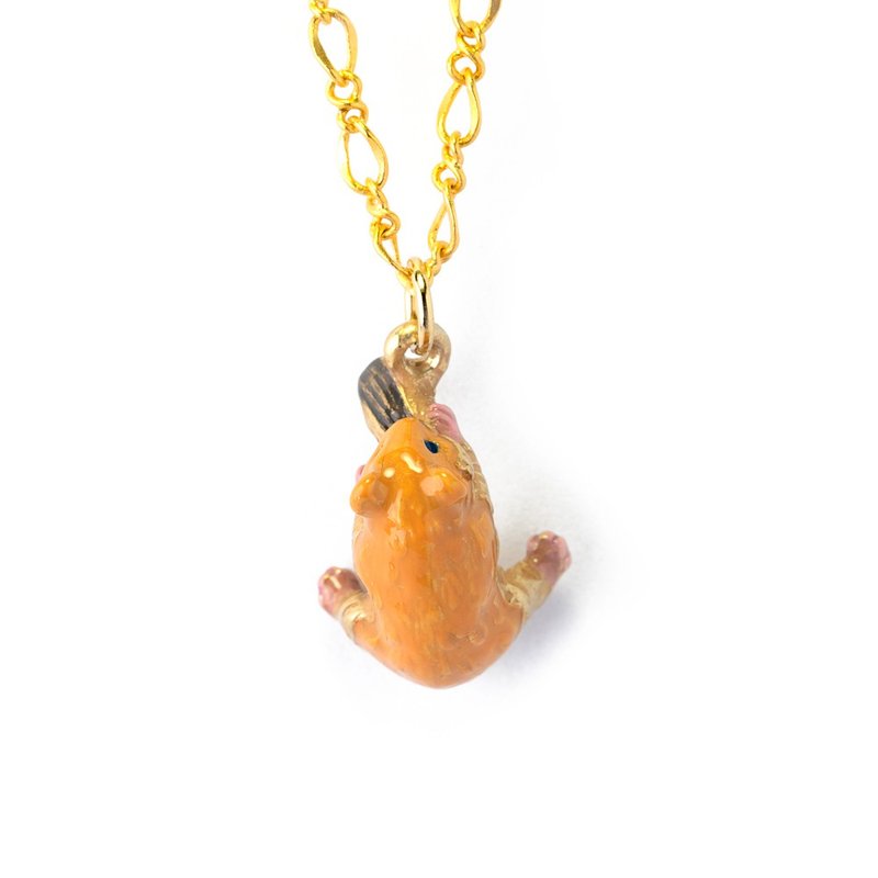 食いしん坊ハムスター Hungry Hamster NE453 - 項鍊 - 其他金屬 咖啡色