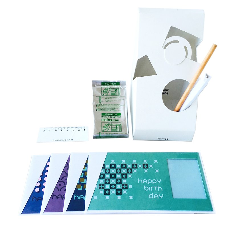 Pin Cards - Grilles Frame Card Kit Frame cards + film + paper pencil + pen container - Other - Paper White