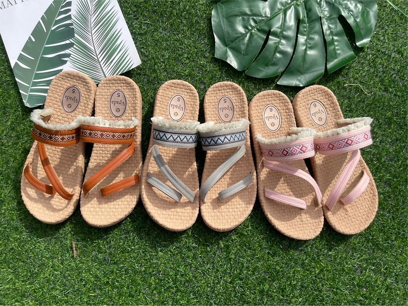 Local bkk Beach sandals - Slippers - Waterproof Material Khaki