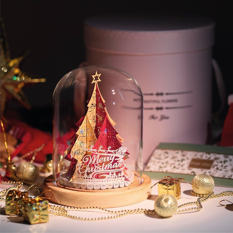 【X&#x27;mas Gift】Xmas Tree Glass Bell Jar (AF-05 + LM-54)