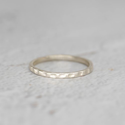 Enchant Jewelry 雷震 - 極細尾戒線戒 925純銀手工鑿敲戒指