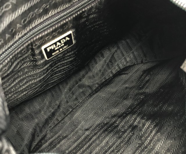 日本直送 名牌中古包 】PRADA プラダ ショルダーバッグ ブラック