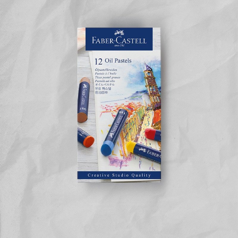 Faber-Castell 創意工坊油性粉彩條12色(原廠正貨) - 其他 - 其他材質 多色