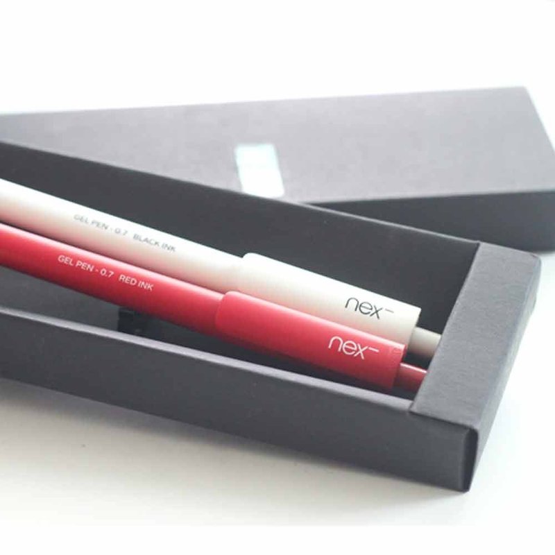 Gift Gifts Red and white on the pen group with packaging style optional pen gift box - อุปกรณ์เขียนอื่นๆ - พลาสติก สีแดง