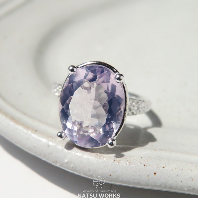 ラベンダー クォーツ リング / Lavender Quartz Ring - 戒指 - 寶石 粉紅色
