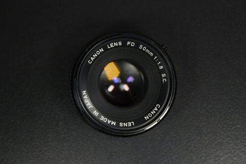 【美品】カメラ レンズ CANON FD 50mm F1.8 S.C. クラシックアンティーク】Canon FD 50mm F1.8 SC キヤノンFD用単