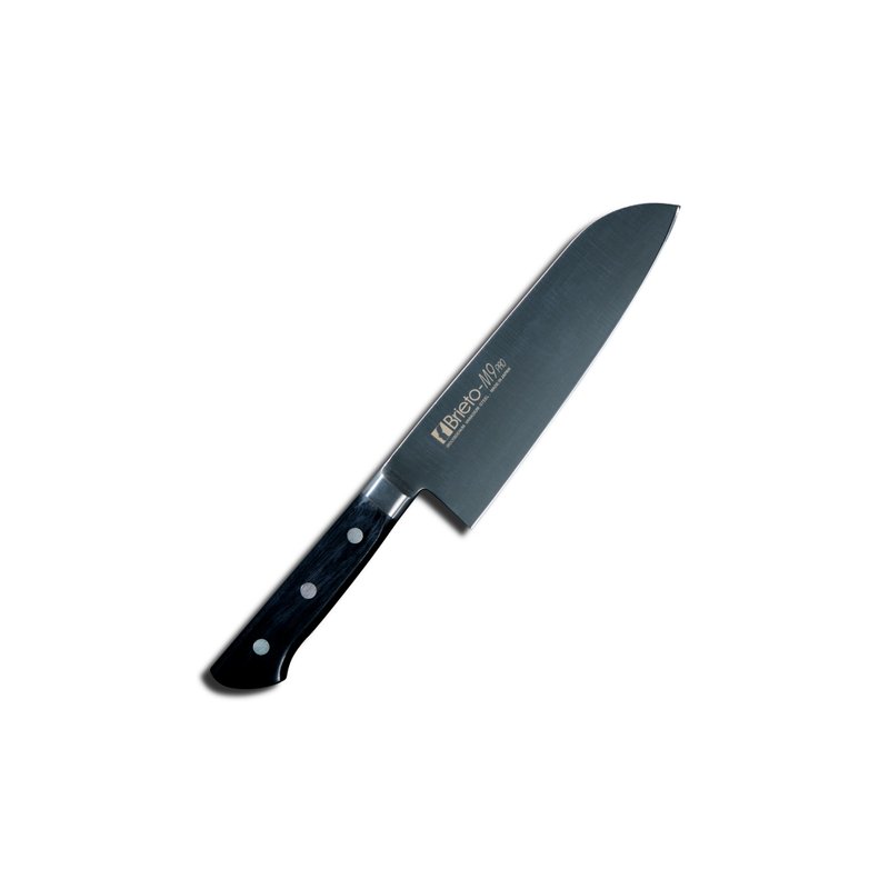 日本Brieto - M9-PRO 系列 低溫處理Mo-V鋼木柄三德刀 175mm - 廚具 - 不鏽鋼 