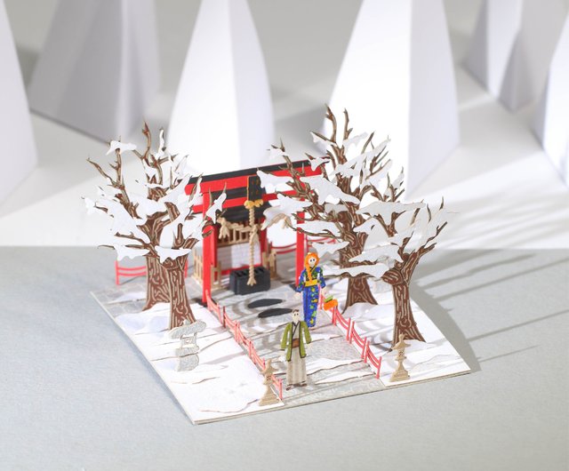 小さな会社の社長へのメッセージ　書籍・テープ・CD 小さな神社FingerARTペーパーアートモデルとディスプレイ