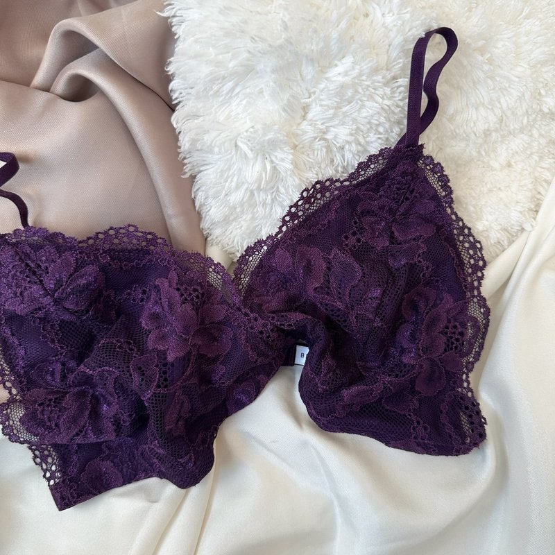 Only bra (basic ink purple)(with lining) - Women's Underwear - Other Materials 