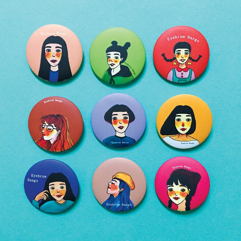 Girls Badges Badges Girls Series - Badges & Pins - Plastic Multicolor