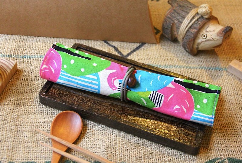 [lover new year] weimom micro-mans cloth color image - pencil case, chopsticks set - ตะเกียบ - ผ้าฝ้าย/ผ้าลินิน หลากหลายสี