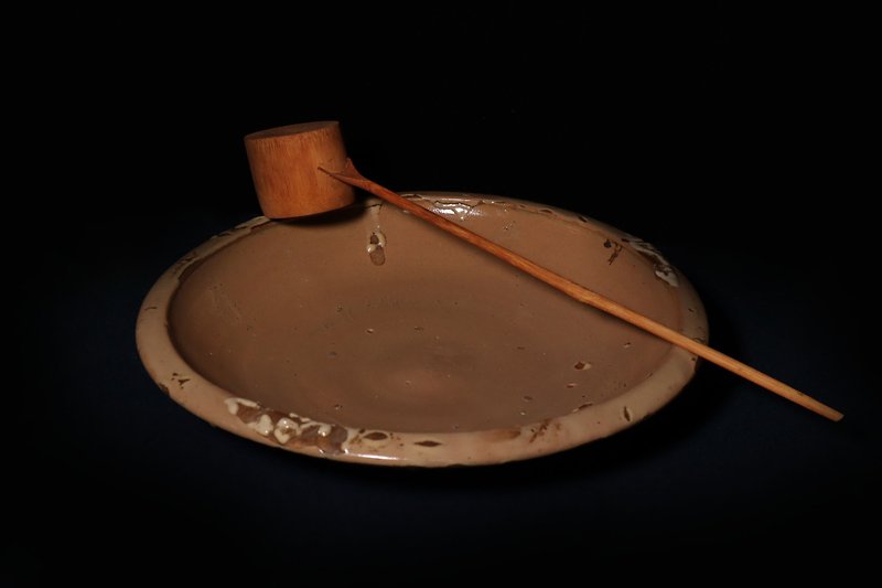 Bemachi Japan Edo Meiji Period Mono Lao Karatsu Ware Thick Water Bowl - Plates & Trays - Pottery 