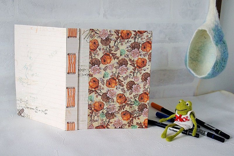 【 Deluxe Hand-Sewn Book - Roses】A5/Planner/Journal - Notebooks & Journals - Paper 
