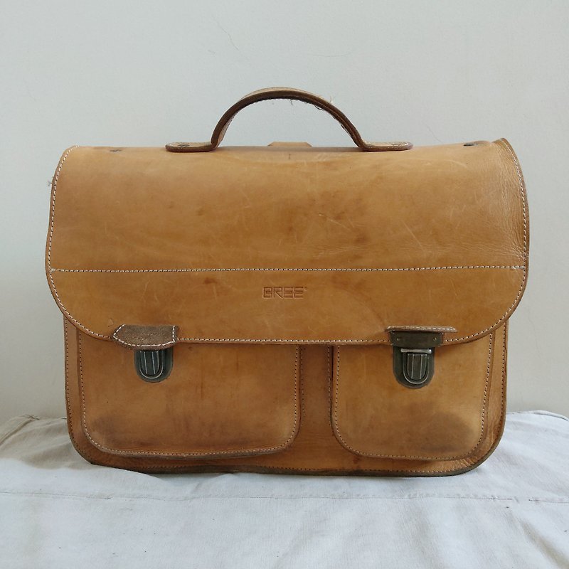 Leather bag_B114_BREE - Briefcases & Doctor Bags - Genuine Leather Brown