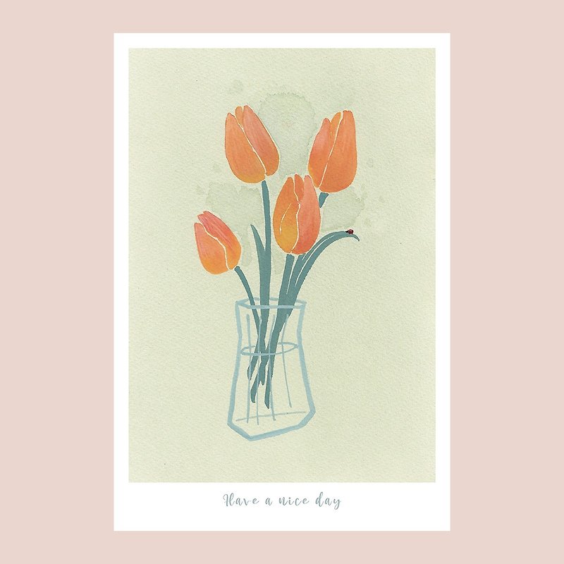Tulip postcard - การ์ด/โปสการ์ด - กระดาษ 