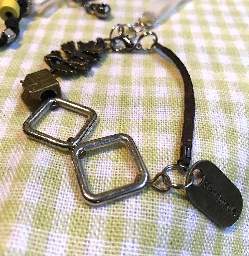 Bracelet ∞ jump lattice home - Bracelets - Other Metals Khaki