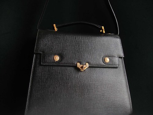 RARE Fiber Street VINTAGE! Philippe Charriol Green leather bag New w/ Dust  Bag