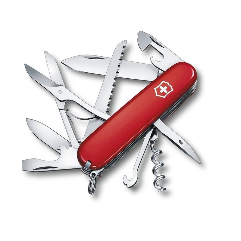 VICTORINOX 瑞士維氏 Huntsman 15用瑞士刀/紅 1.3713 - 露營用品 - 不鏽鋼 紅色