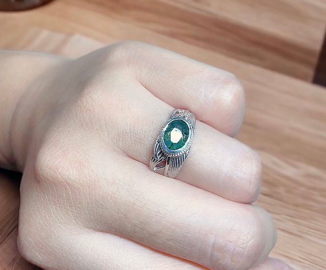 Antique Sterling Silver Ring With Stone