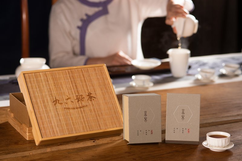 [First Choice for Mid-Autumn Festival] Muke/ Temperament Bamboo Fragrant Tea Tray/ Sincere Gift/ - Tea - Fresh Ingredients Khaki