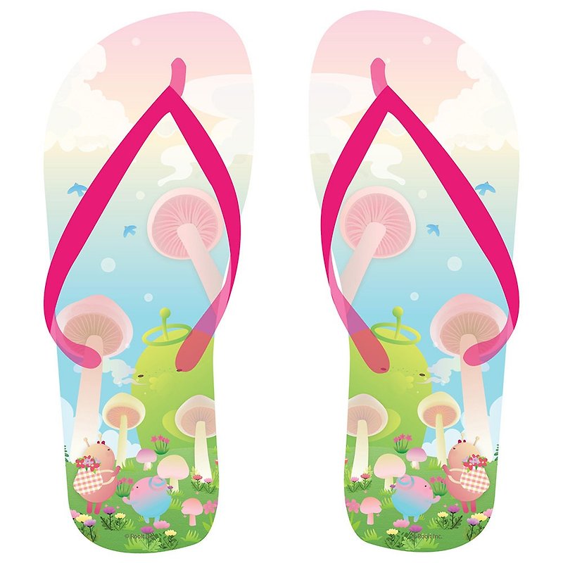 New series - no personality Star Roo flip-flop slippers (male / female): 【mushroom world】, BB02 - Women's Casual Shoes - Rubber Multicolor