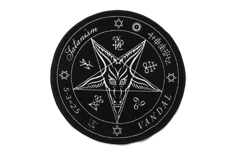 VANDAL Satanism Rug - พรมปูพื้น - เส้นใยสังเคราะห์ สีดำ