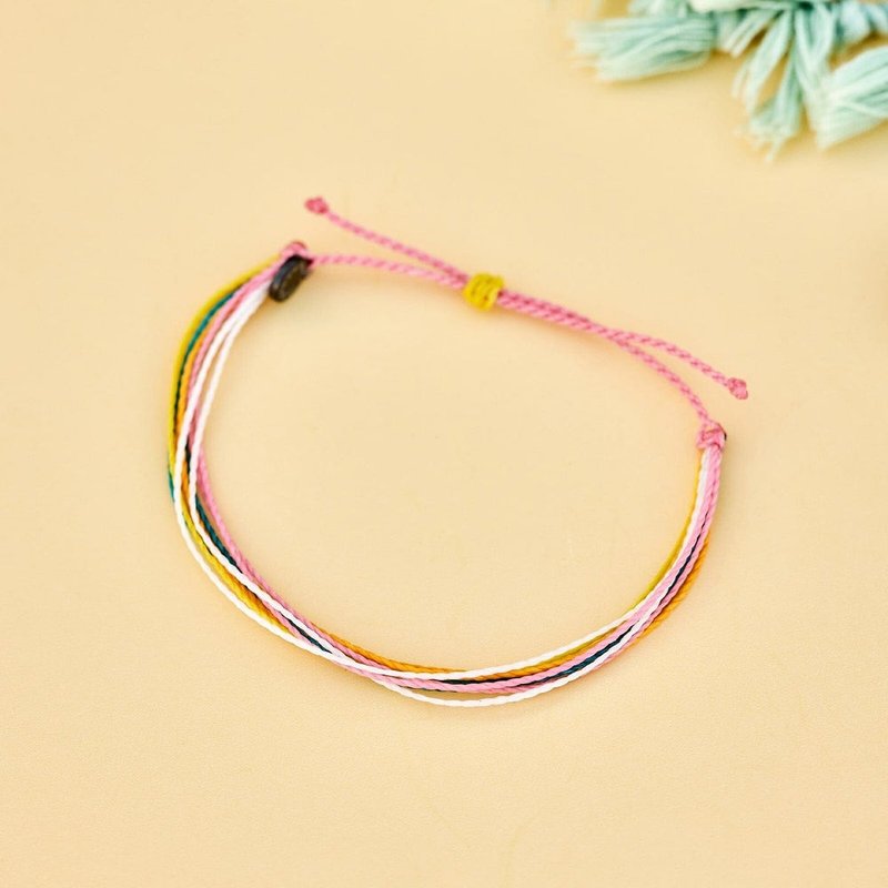 Pura Vida American handmade SUNSET CHASER sunset chaser waterproof Wax line surf bracelet - Bracelets - Other Materials Multicolor