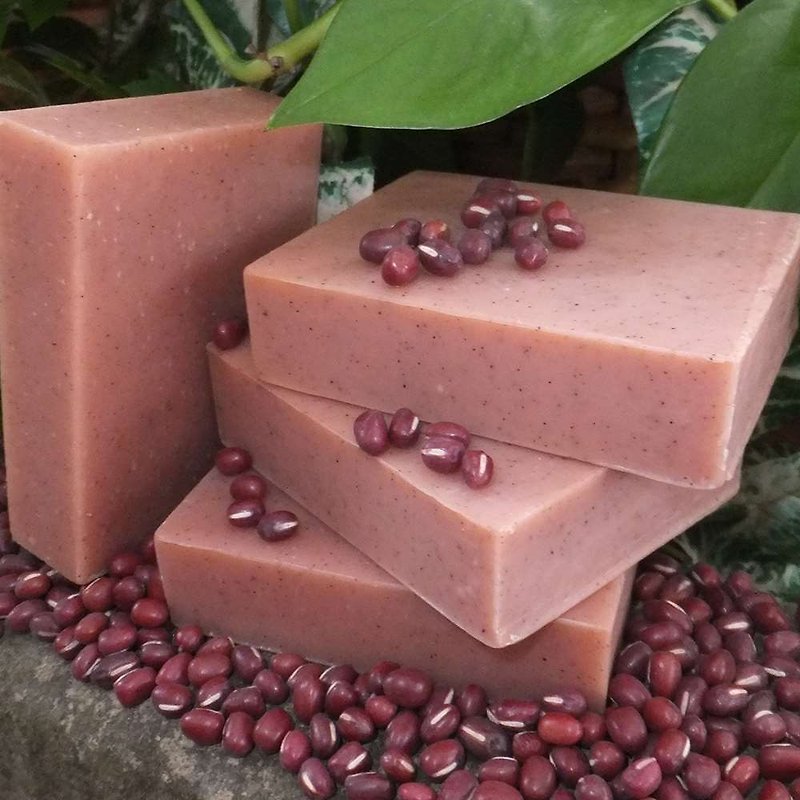 有機紅豆高嶺土溫和去角質植物皂5.6oz - 肥皂/手工皂 - 精油 多色