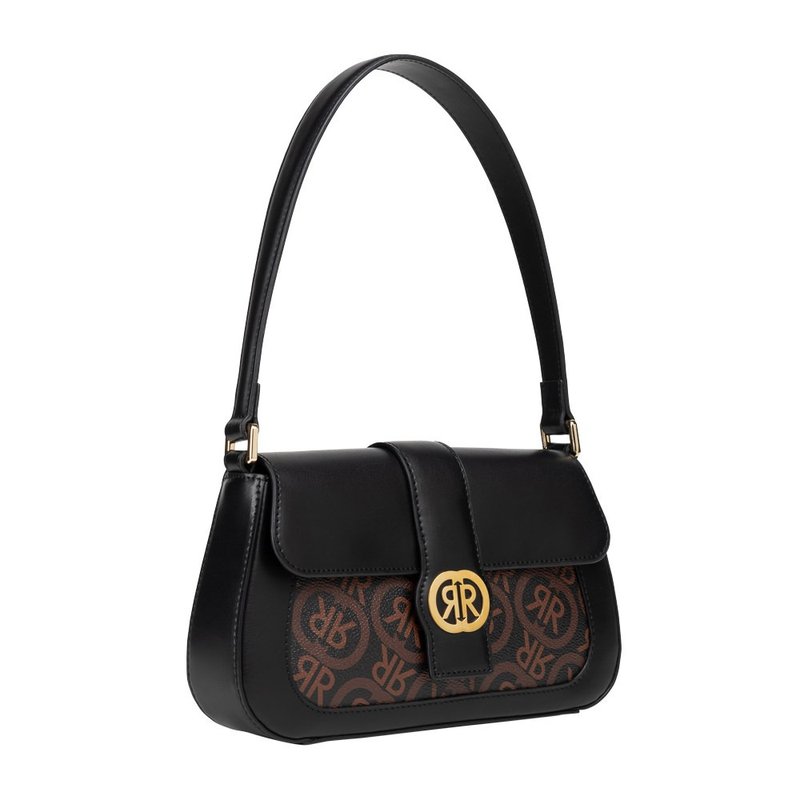 CERRUTI 1881 限量2折 頂級小牛皮手提包肩背包 全新專櫃展示品 - 手袋/手提包 - 真皮 黑色