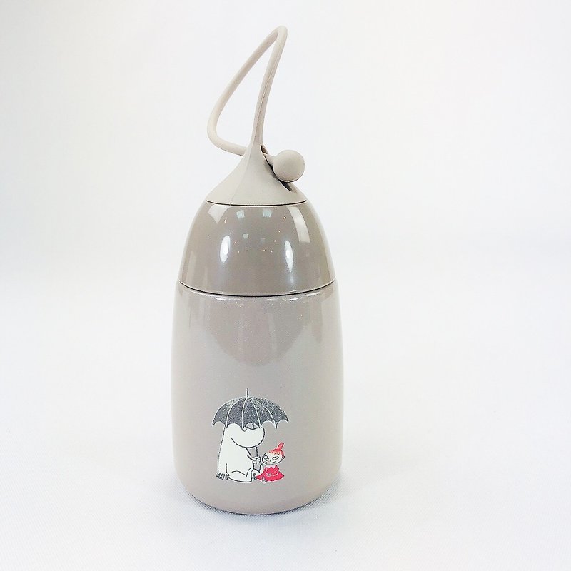 Moomin嚕嚕米授權-粉彩迷你保溫瓶(咖啡) - 其他 - 其他金屬 紅色