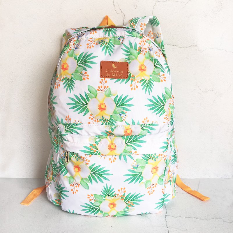 2019 Spring/Summer Ultralight Folding Travel Backpack Small Fresh Spring Blossoms Portable Girl Style - Backpacks - Nylon 