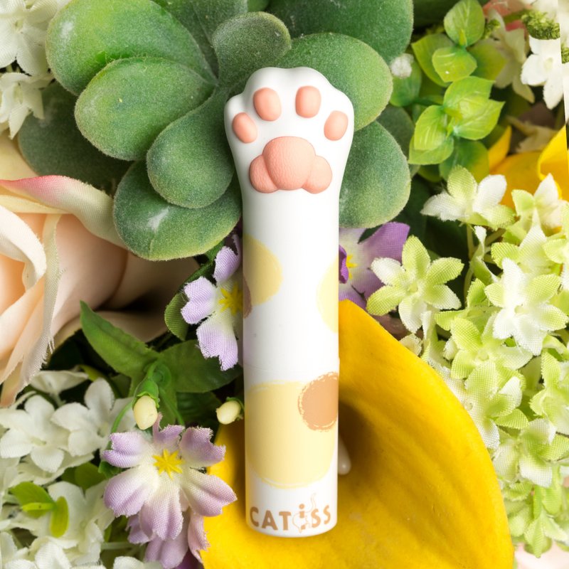 CATISS Cat's Palm Lip Balm-Three Flowers Berry - ลิปกลอส - วัสดุอื่นๆ หลากหลายสี