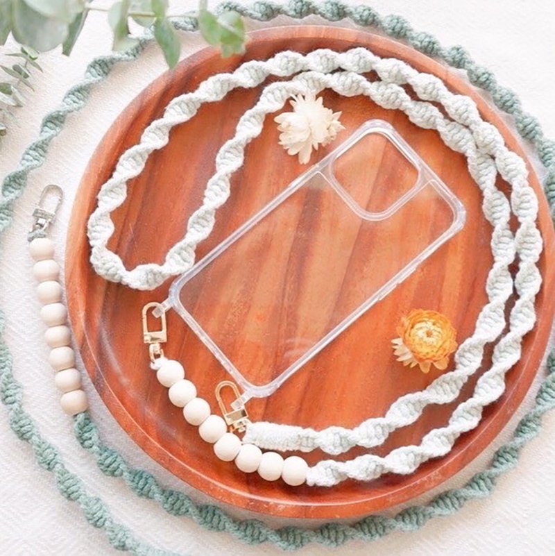 法式編織斜揹手機繩工作坊 - 編織/羊毛氈/縫紉 - 棉．麻 