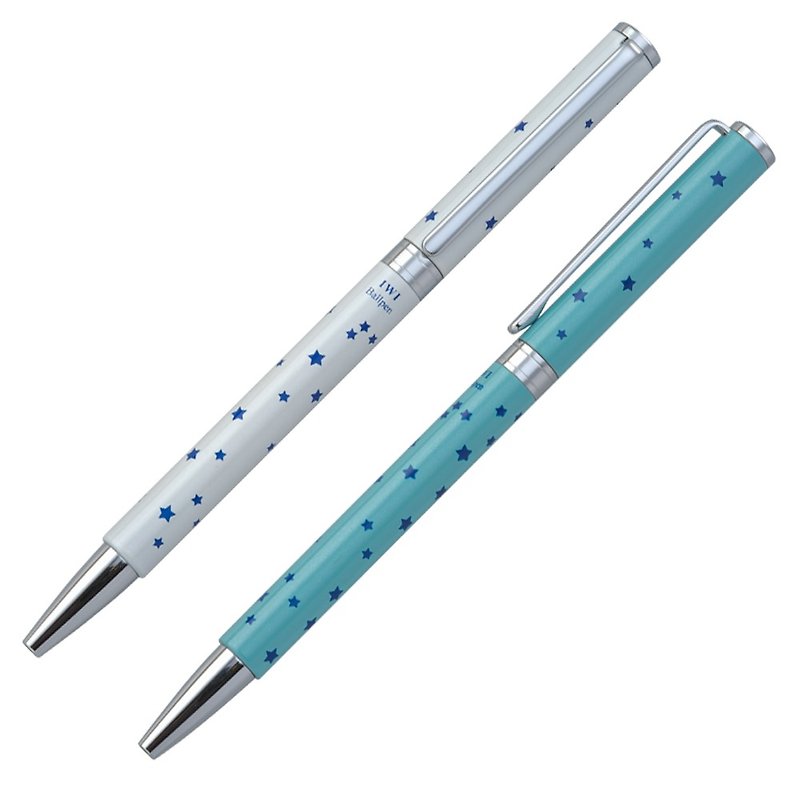 [IWI] Candy Bar Star Star Series 0.7mm Black Oily Antique 2 / In (Blue / White IWI-9S520set-ST59) - Ballpoint & Gel Pens - Other Metals 