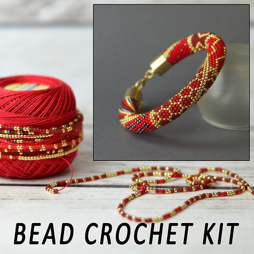 BeadCrochetKit 自己製作手編繩, DIY手作材料包, 手作DIY材料包, Diy kit, 材料都幫你準備好了, Diy bracelet kit, beading kit