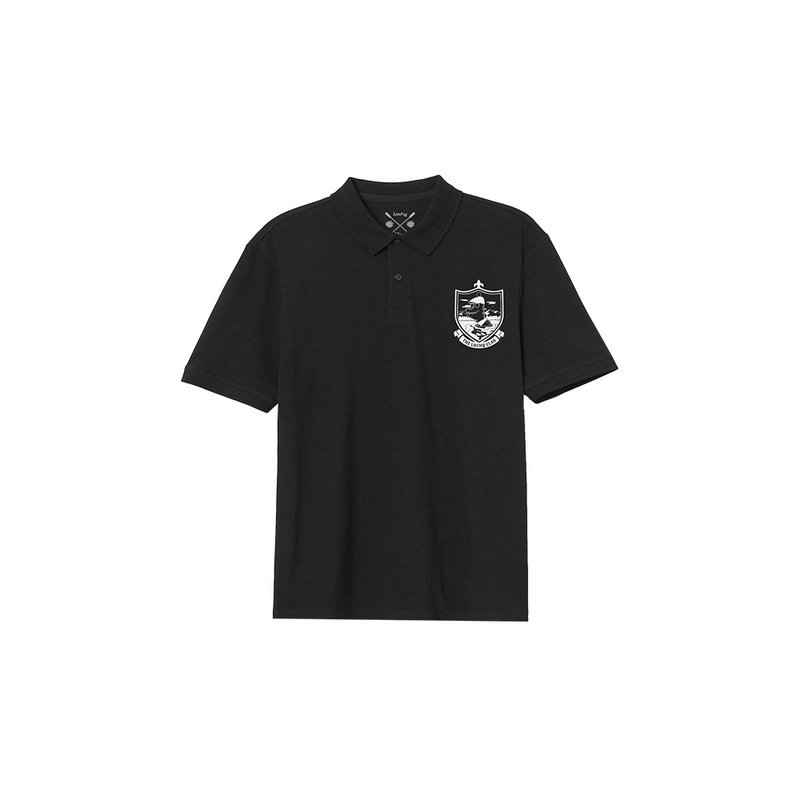 LOCHYCLAN Men's Short Sleeve POLO Shirt (Black) - Daniel Wong - เสื้อยืดผู้ชาย - ผ้าฝ้าย/ผ้าลินิน 