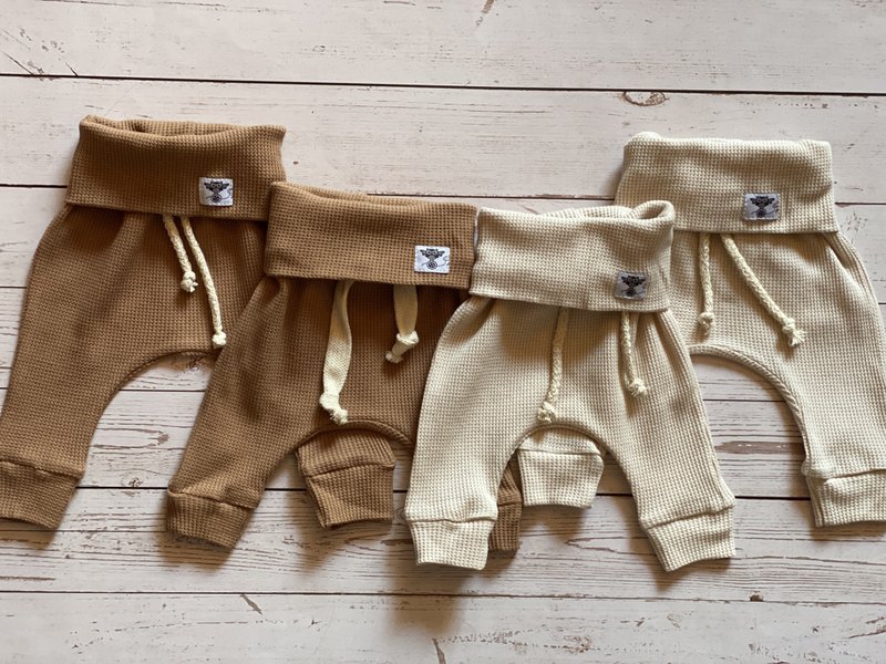 Baby pants baby leggings boho baby clothes organic cotton pants for boy or girl - Pants - Cotton & Hemp White