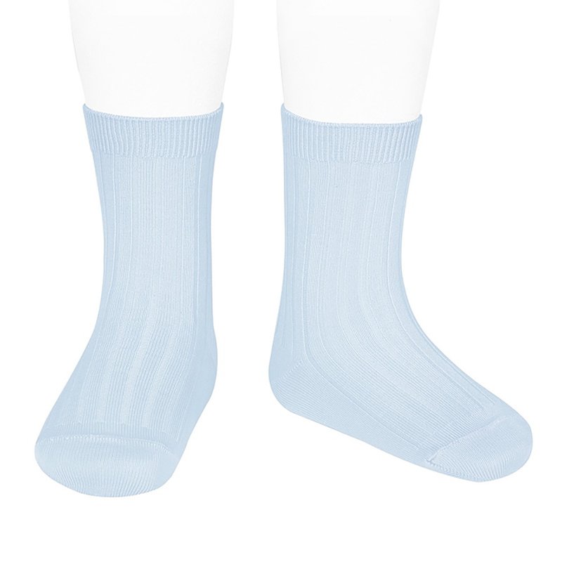 Condor Little Prince Classic Socks - 410 Babe Blue (Kids/Adults) - Socks - Cotton & Hemp Blue