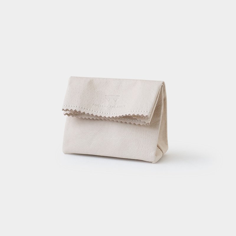 paper pouch : natural - 皮夾/長短夾/錢包 - 真皮 