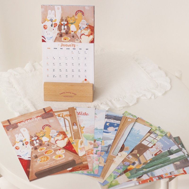 PONGPONGFU | 2026年台歷 (插頁款) - 日曆/月曆/年曆 - 紙 