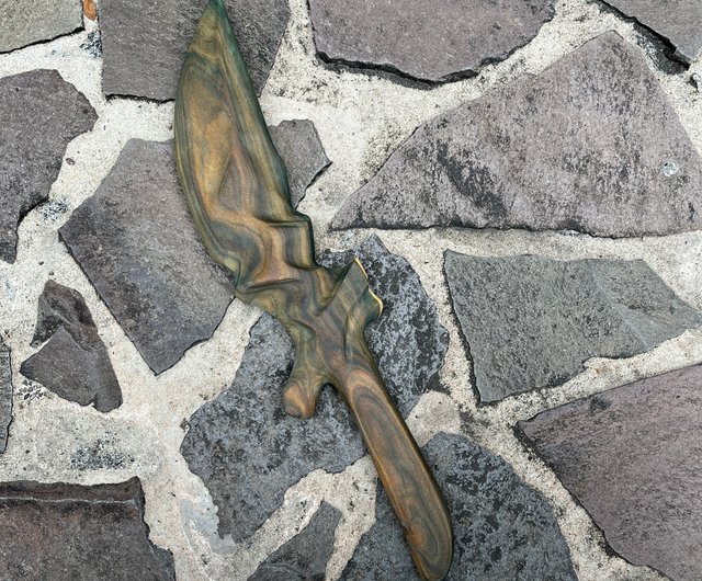 短剣型　木剣　宝剣　白樫製　高級品　トレーニングナイフ　密教法具　瞑想のお供に 短剣型 木剣 宝剣 白樫製 高級品 トレーニングナイフ 密教法具