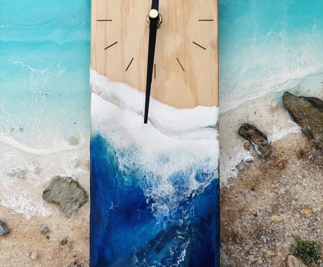 掛時計 レジンアート （レジンアート オーシャンアート 海 時計