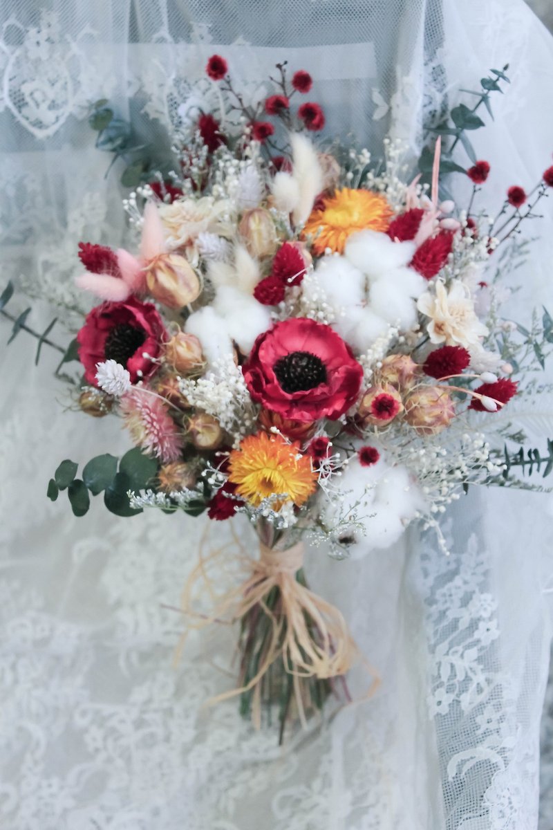Exclusive to your day/Dry flower bouquet/American style/Wedding shooting/ - ของวางตกแต่ง - พืช/ดอกไม้ 