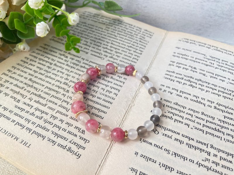 櫻花雨/櫻花瑪瑙/煙紫瑪瑙/白瑪瑙 水晶手鍊 - 手鍊/手環 - 半寶石 