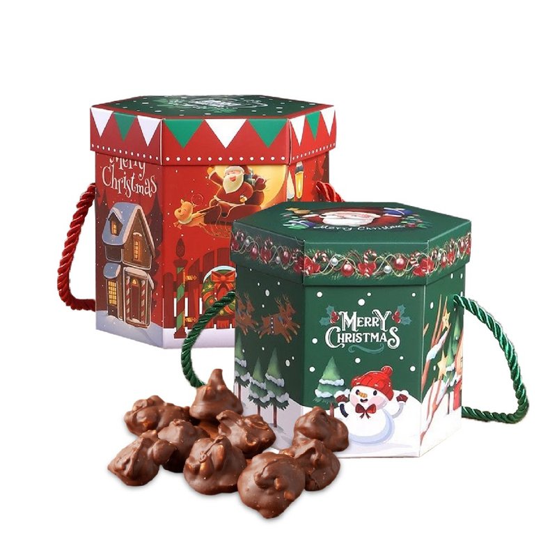 【巧克力雲莊】手工香烤花生巧克力220g(聖誕節限定) - 巧克力 - 新鮮食材 