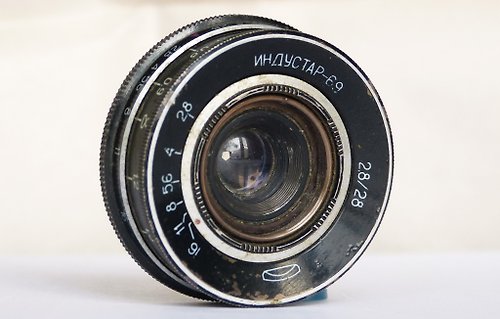 Russian photo Industar-69 2.8/28 lens for scale-focus camera Chayka M39 mount USSR BelOMO