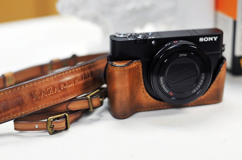 Sony RX100M3 SERIES leather case - Cameras - Genuine Leather 