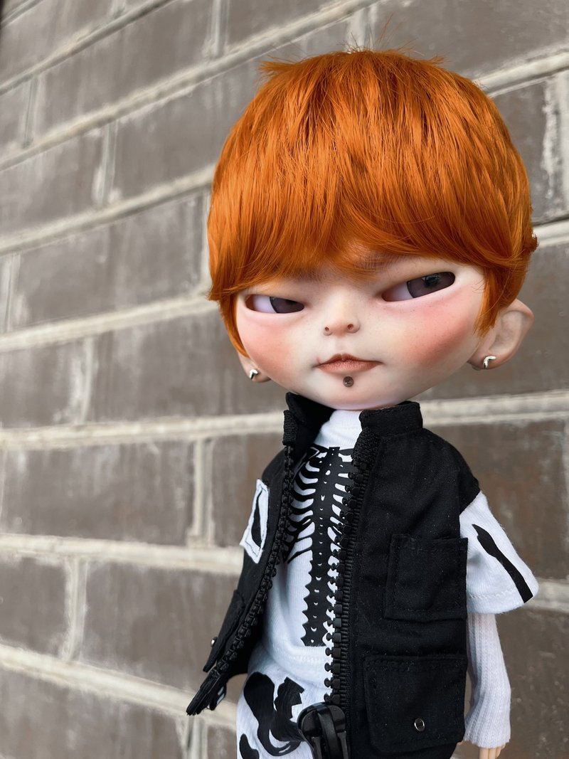 Custom blythe boy doll - 玩偶/公仔 - 塑膠 卡其色